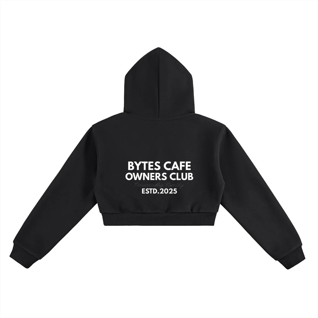 Cropped Hoodie Back